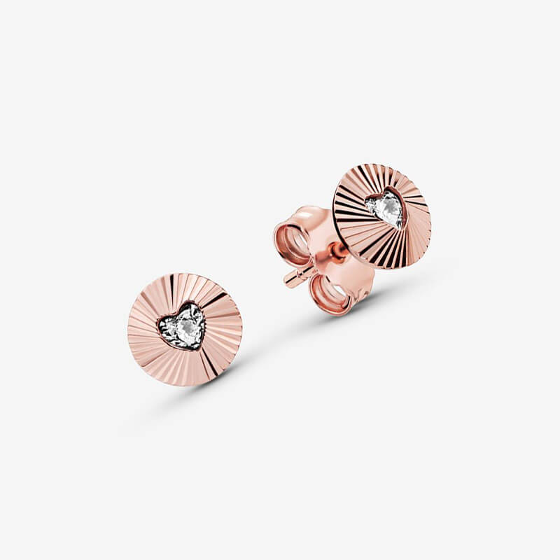 Circle of Light Heart Earrings