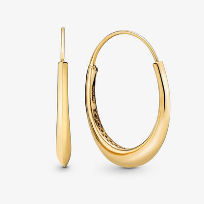 Blue Stripes & Stone Earrings