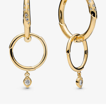 Pandora Flower Stem Earrings