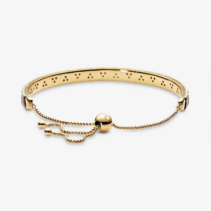 Cross Stripes & Stone Bracelet